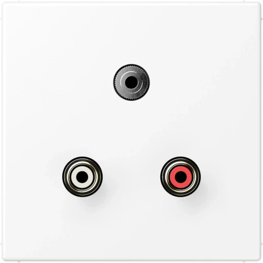 Jung LS range afdekking ls990 matwit audio/jack MALS1011WWM