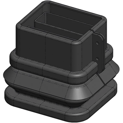 nVent Eriflex FleXbus IP55 Geleider input Dubbele Input 176mm x 157mm x 152mm