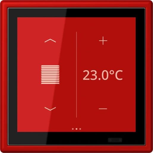 Jung LS range KNX Touch ruimtecontroller KNX rood LC459D1S227