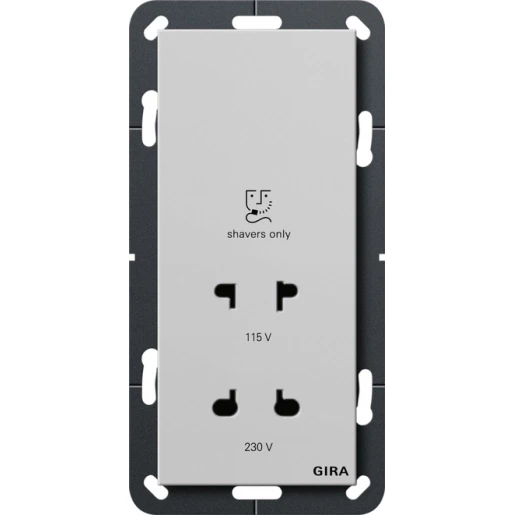 Gira System 55 Scheerwandcontactdoos inbouw 230V grijs 2820015