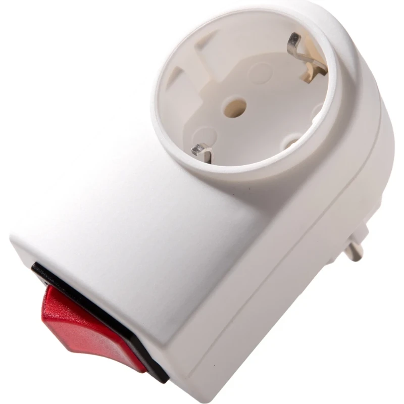 Martin Kaiser Tussenstekker randaarde met verlichte schakelaar en shutter