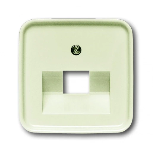 ABB Busch-Jaeger SI centraalplaat datadoos rj45 Jack plug Centraalplaat 1 connector Zonder label wit 2CKA001753A8949