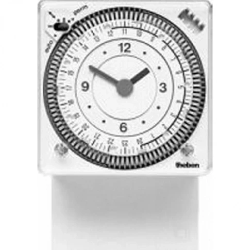 Theben Suleika Analoge schakelklok paneelbouw AC Frontmontage 72x72 10A 230V 2 kanalen 1890108
