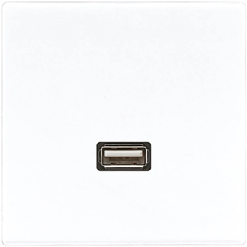 Jung LS range afdekking ls990 alpine wit 1x usb MALS1122WW