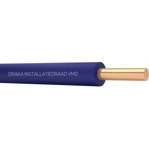 Draka VMD Montagedraad 1x0.75mm² PVC 90°C grijs 100M Doos 132756D3