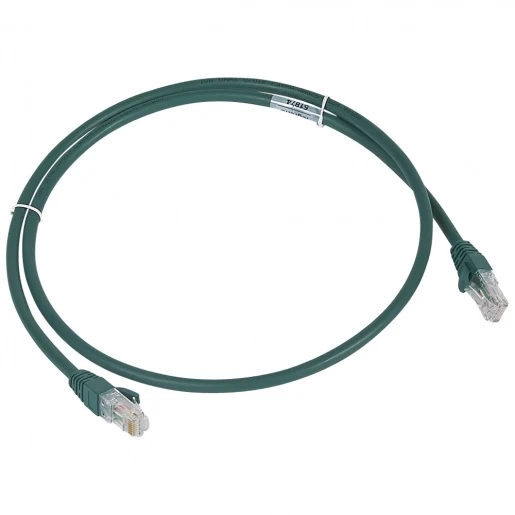 Legrand LCS3 Patchsnoer LSOH U / UTP Cat6A (IEC) RJ45 8(8) 1M groen 051874