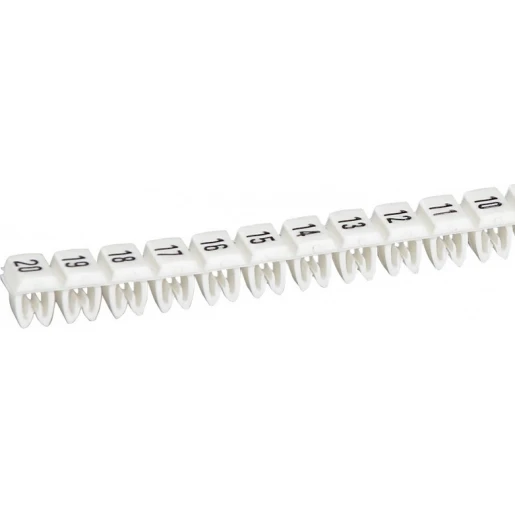 Legrand CAB 3 adercodering Schriftvorm 0.8-1.4mm Klemmen (snap) Wit