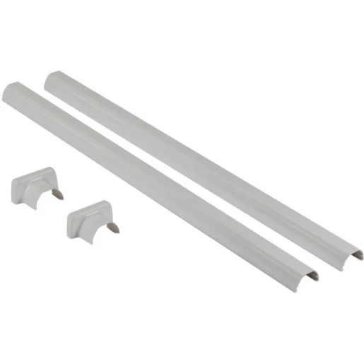 Legrand afdekkit profiel van zuil 1 en 2 compartimenten kunststof grijs 653067