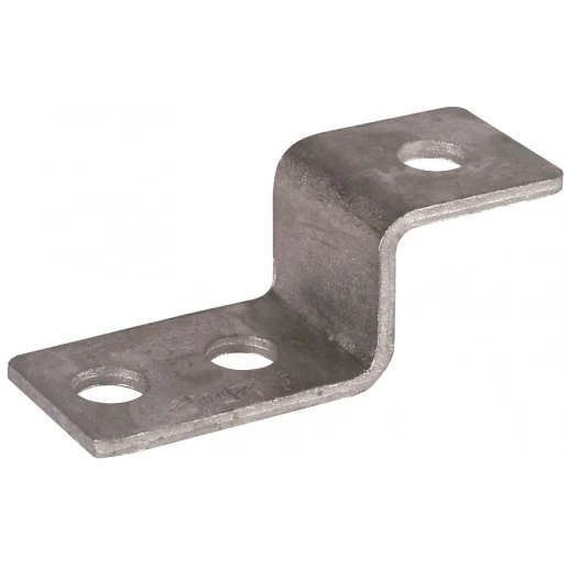 Dehn End piece z-shaped st/tzn with 3 bores d 11mm