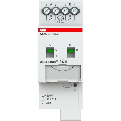 ABB Busch-Jaeger Schakel aktor professioneel knx 2-voudig 16 ampere
