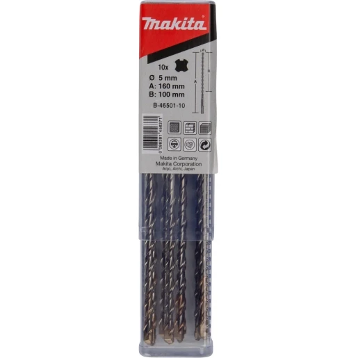 Makita P2S: SDS-PLUS BOOR 5X160MM SET 10 STUKS