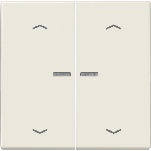 Jung LS range Home stuurafdekking pijl 2-voudig Glanzend wit RAL 1013 BTLS17102P