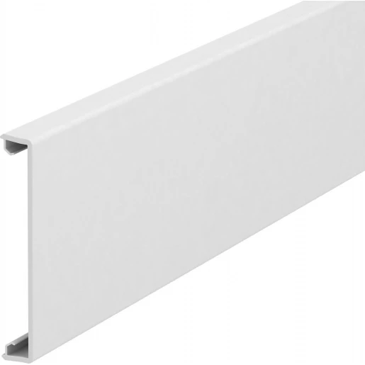 OBO deksel wandgoot glad 2000x76.5mm onbehandeld wit RAL 9010 Halogeenvrij 6114210
