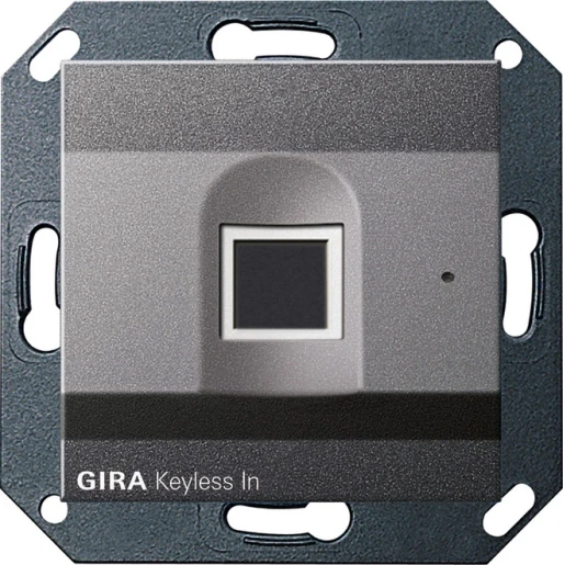 Gira System 55 Sleutelloos in Fingerprint-leeseenheid antraciet 261728