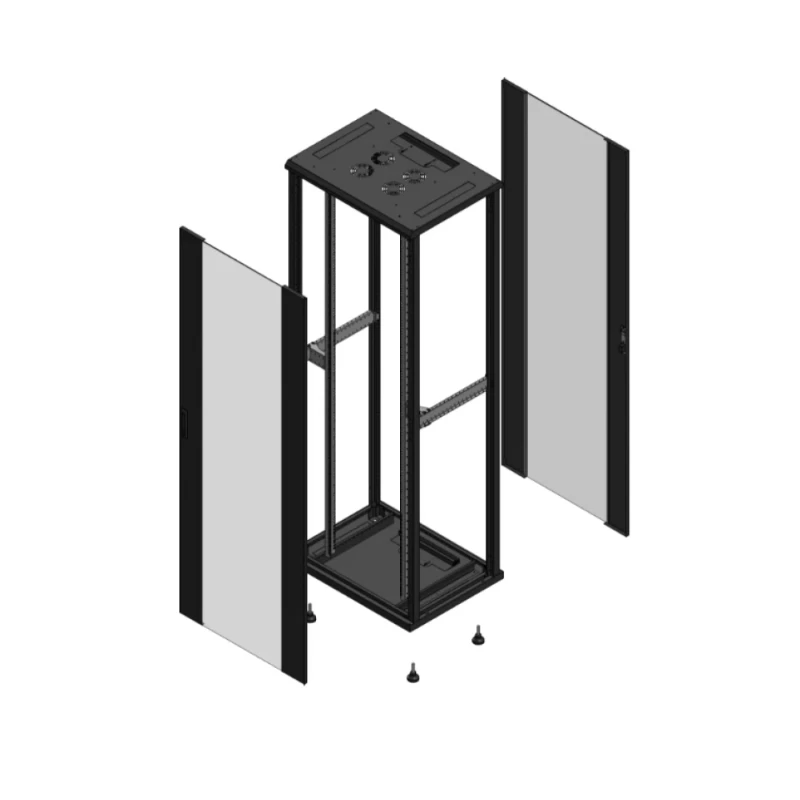 Gigamedia Vloer patchkast AV enkel VER AR enkel VER EX 19" 47HE 800x600mm Zwart GGM 704786PVSPVSEX