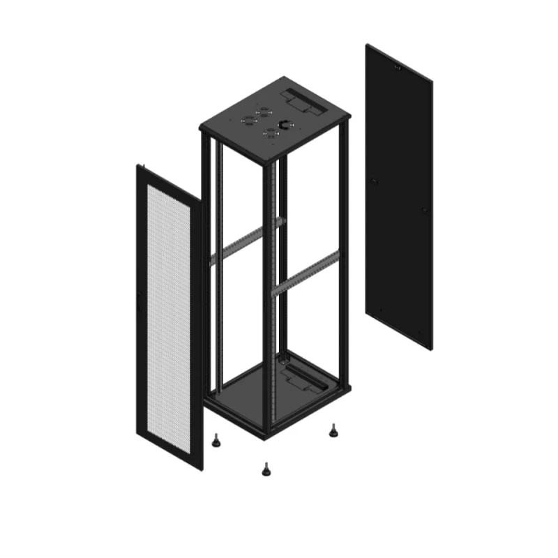 Gigamedia Vloer patchkast AV enkel PER PAR EX 19" 47HE 600x800mm Zwart GGM 704768PPSPAREX