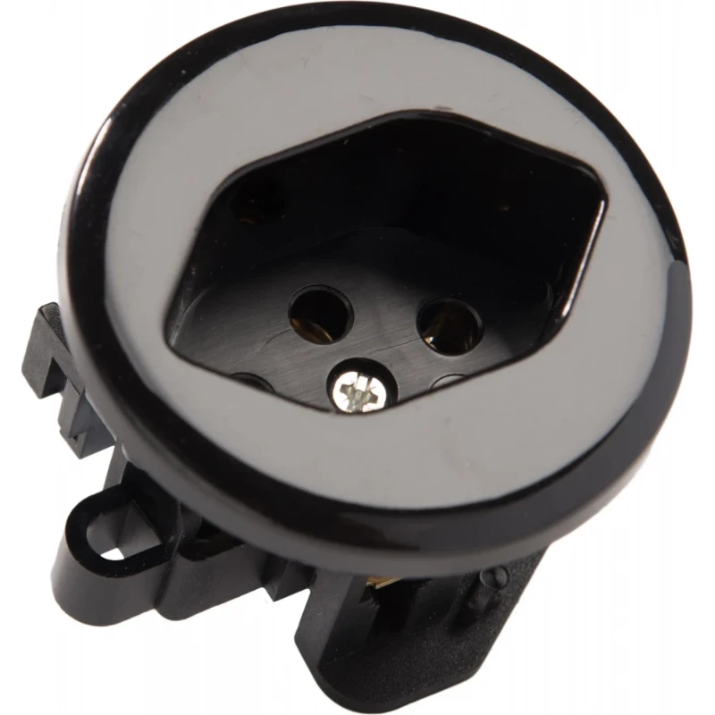 Martin Kaiser Inbouw toestelcontactdoos geaard T13 250V 10A IP20 zwart 493/SW