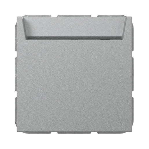 Gira wisseldrukcontact inbouw Hotelkaart aluminium 314026