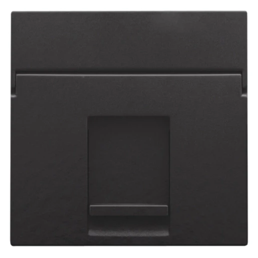 Niko Pure Centraalplaat data RJ Modular-Jack Centraalplaat 1 connector Zonder label zwart 200-65100