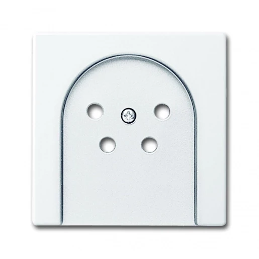 ABB Busch-Jaeger Future, Solo, Axcent, Carat Centraalplaat telefooncontactdoos TAE Bedieningselement 1 connector Zonder label wit 2CKA001710A3505