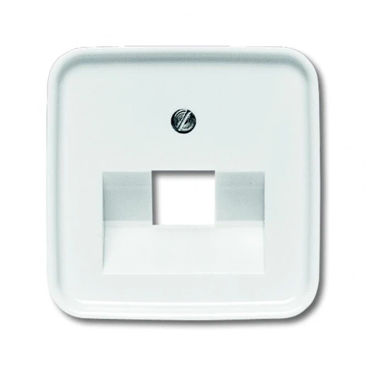 ABB Busch-Jaeger Reflex SI Centraalplaat datadoos RJ45 Jack plug Centraalplaat 1 connector Zonder label wit 2CKA001753A8394