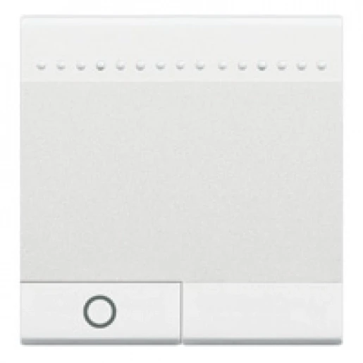 Bticino LivingLight pulsdrukker no moduledrager Drukknop Symbool "licht" Mat wit RAL 9016 BTN4043M2N
