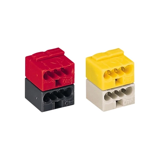 Wago EIB-BUSKLEM 2x4-POLIG D.GRIJS/ROOD