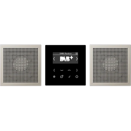 Jung LS range smartradio stereo edelstaal DAB+ FM ontvanger DABES2