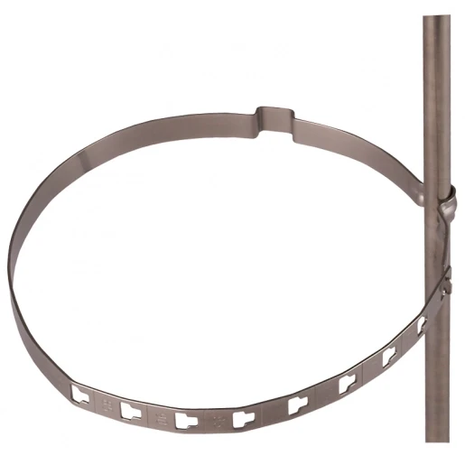 Dehn Conductor holder for rd 8mm stst for downpipes d 80-120mm