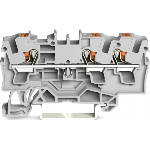 Wago 2204 Verbindingsrijgklem 1-6mm² eendr. 0,5-4mm² meerdr. Grijs
