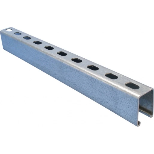 nVent Caddy Strut montageprofiel type D C-profiel rug geperforeerd 22.3mm 6000x41x62mm elektrolytisch verzinkt 310635