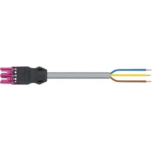 Wago SERIE 771 Patchkabel gebouwinstallatie 3p Contrastekker (female) Vrij kabeluiteinde 2000mm