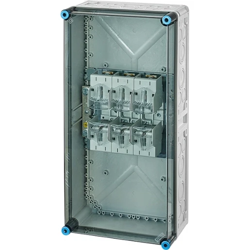 Hensel Enymod mi zekeringkast 1x250a nh1 3p bm4 + pe / nul klem Mespatroon 1x250A 600x300x170mm MI 4451