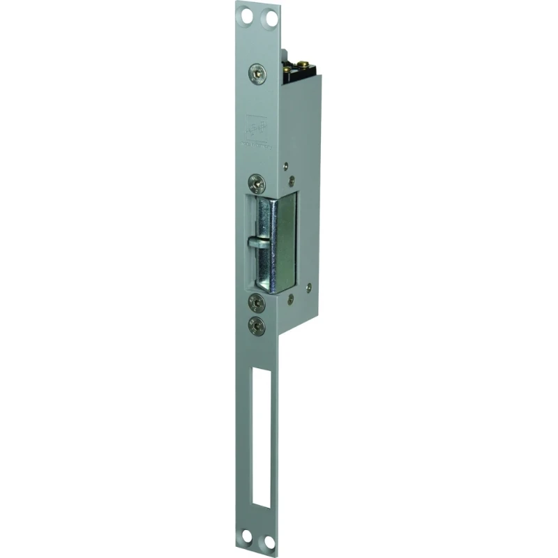 Eff-Eff Elektrische inbouw deuropener beveiligingsuitvoering type 331U spanningsloos ontgrendeld met diode met schootsignalering sluitplaat 028 HZ grijs 24V= DIN
