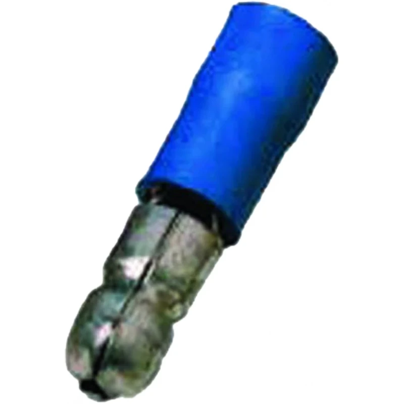 Intercable Geïs. rondsteker 1,5-2,5mm2 steker 5mm blauw