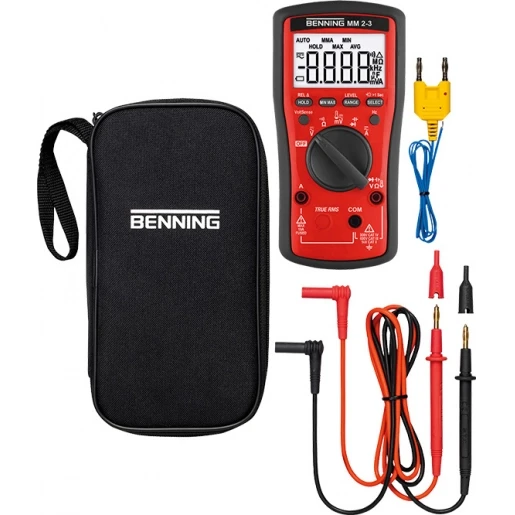 Benning Digitale multimeter True RMS 1000V AC/DC CAT IV Digitaal 44044693