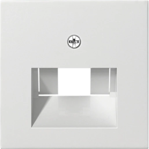 Gira System 55 afdekking netwerkaansluitdoos UAE/IAE Centraalplaat Zonder label wit 027003