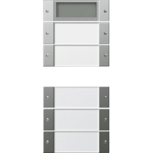 Gira Wippenset 5-v Plus (2+3) TK System 55 clear/edelstaal