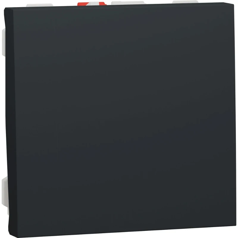 Merten New Unica Schakelaar 1-polig veer 1-wip inbouw Wip Mat antraciet RAL 7021 NU320654