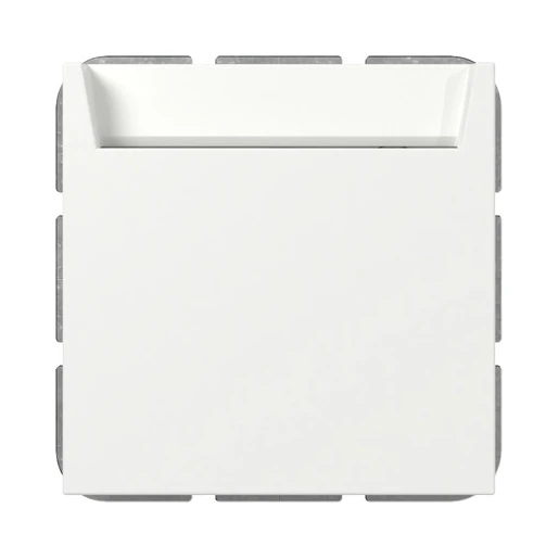 Gira wisseldrukcontact verlichting inbouw Hotelkaart Mat wit RAL 9010 314027