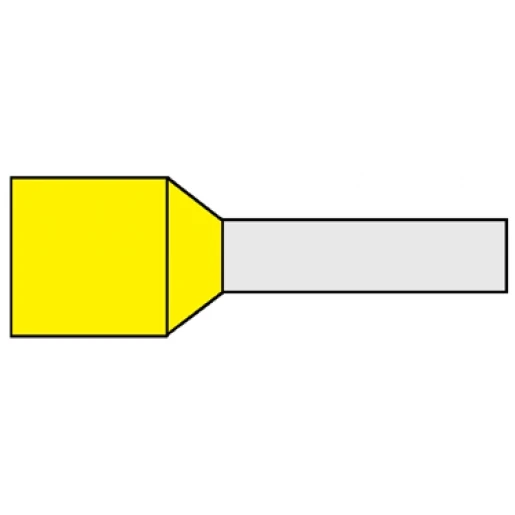 Klemko adereindhuls 70mm² 20mm Geïsoleerd Geel