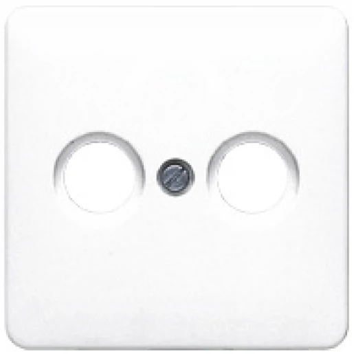 Jung CD range centraalplaat tv-doos cd500 1 connector Zonder label wit 561TV