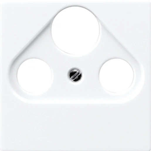 Jung AS range centraalplaat cai-contactdozen a(s)500 Satelliet 1 connector Zonder label wit A561PLSAT