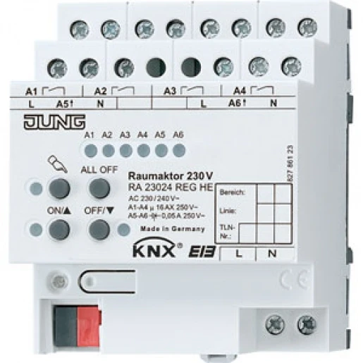 Jung KNX ruimteactor univ. 4x14A + 2xPWM