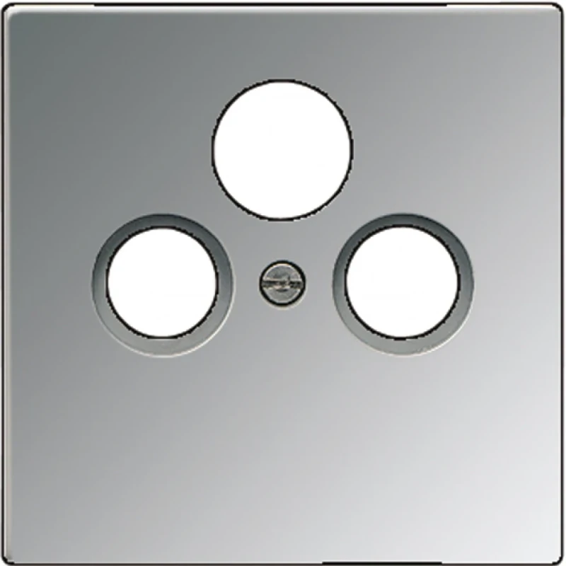 Jung LS range Afdekking CAI-contactdoos Satelliet 1 connector MetaalZonder label chroom GCR2990SAT