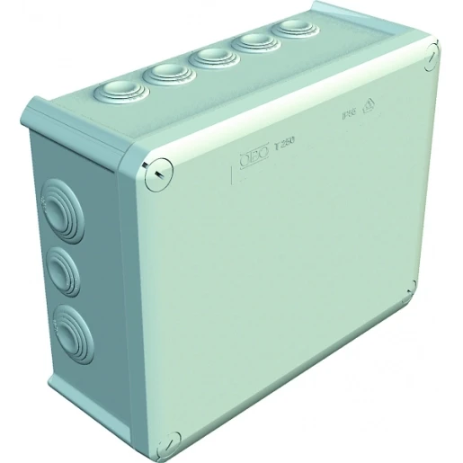 OBO Kabeldoos m25 en m32 25mm2 500v ip66 240x190x95 pp/gf lichtgrijs 7