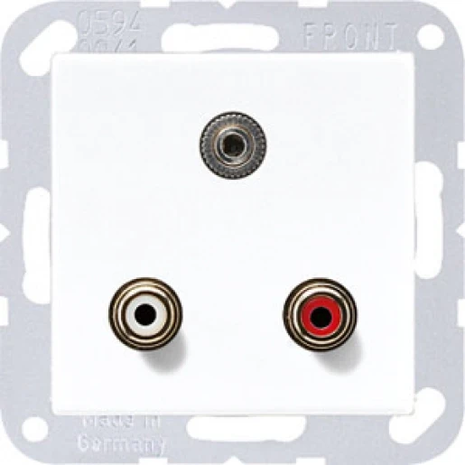 Jung AS/A range afdekking a(s)500 alpine wit audio/jack MAA1011WW