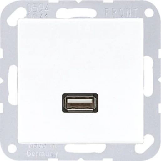 Jung AS/A range afdekking a(s)500 alpine wit 1x usb MAA1122WW