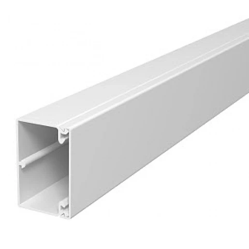 OBO WDK Leidingkanaal 2000x60x40mm PVC Bodemperforatie met deksel wit RAL 9010 6191134