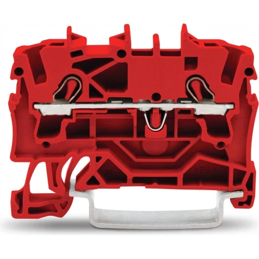 Wago Serie 2002 Verbindingsrijgklem 0,75-4mm² eendr. 0,25-2,5mm² meerdr. Rood